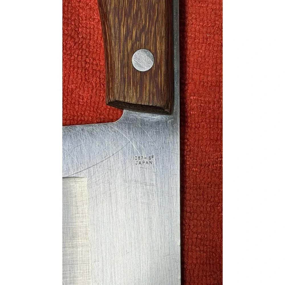 Vintage Japan Chef Knife 1087-6F Precision‎ Hollow Ground 8